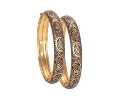 Temple Jewellery Gold Bangle -107A93633

