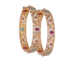 Cz Jewellery
 Gold Bangle -107A94173
