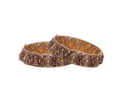 Temple Jewellery Gold Bangle -107A94321
