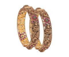 Temple Jewellery Gold Bangle -107A94926
