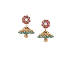Kundan Gold Ear Wear -108A153186
