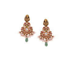 Kundan Gold Ear Wear -108A160204
