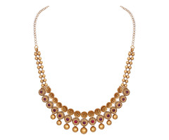 Temple Jewellery Gold Necklace -110A63335
