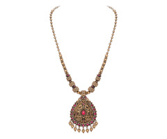 Temple Jewellery Gold Necklace -110A63446
