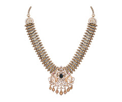 Temple Jewellery Gold Necklace -110A63460
