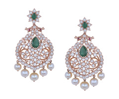 South Indian Traditional Diamond Ear Wear -IH2361637
