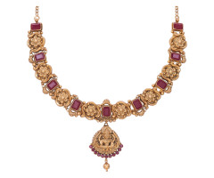 Temple Jewellery Gold Necklace -IH2370127
