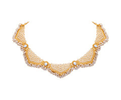 Temple Jewellery Gold Necklace -IH24010492
