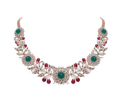 Fancy/clolour Stone
 Diamond Necklace -IH24011216
