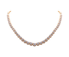 Single Line Solitaire Necklace -IH24020724
