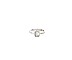 Halo  Platinum Finger Ring -IH24100776

