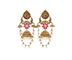 Temple Jewellery Gold Ear Wear -IH25071004
