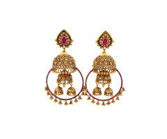 Temple Jewellery Gold Ear Wear -IH25071317
