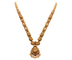 Temple Jewellery Gold Necklace -IH25081040
