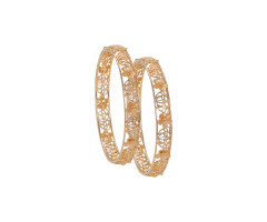 Contemporary Gold Bangle -JJ2349372
