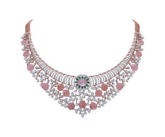 Fancy/clolour Stone Diamond Necklace -JJ24012932
