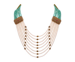 Classic Traditional Gold Necklace -JJ24053726
