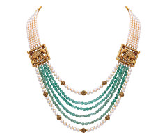 Classic Traditional Gold Necklace -JJ24053728

