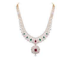 Traditional Indian Diamond Necklace -JJ24075932
