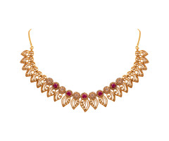 Rose Cut Precious Necklace -JJ24100535
