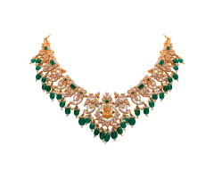 Cz Jewellery Gold Necklace -JJ24114029
