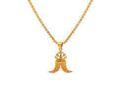Contemporary Gold Pendant -JJ25032371
