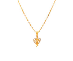Contemporary Gold Pendant -JJ25032378
