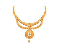Traditional Indian Jewellery Gold Necklace -JJ25041354
