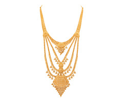 Traditional Indian Jewellery Gold Necklace -JJ25052432
