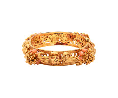 Temple Jewellery Gold Bangle -JJ25062799
