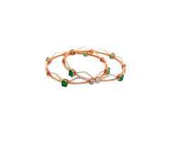 Fancy/clolour Stone Diamond Bangle -OR24120394
